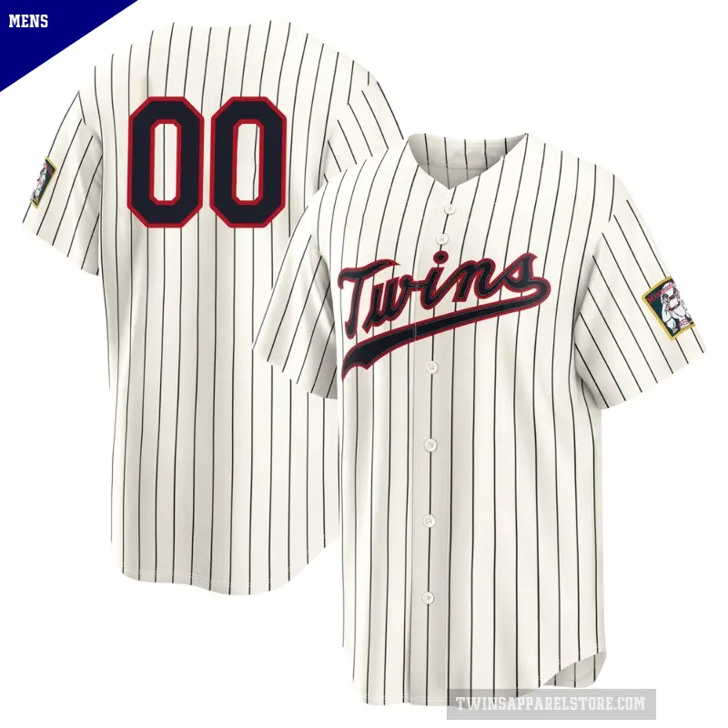 Men's No.00 Custom Minnesota Twins Cream Limited Stadium 2026 Field Of Dreams Jersey