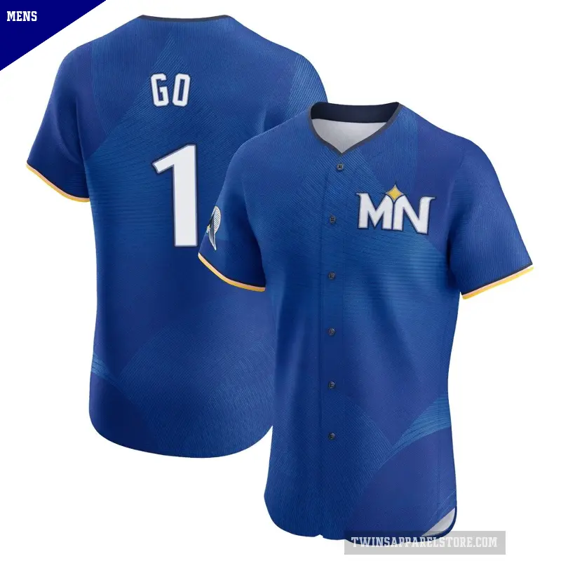 Men's No.1 Woo-Suk Go Minnesota Twins Royal Elite 2024 City Connect Jersey