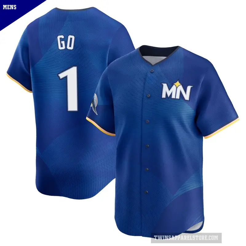 Men's No.1 Woo-Suk Go Minnesota Twins Royal Limited 2024 City Connect Jersey
