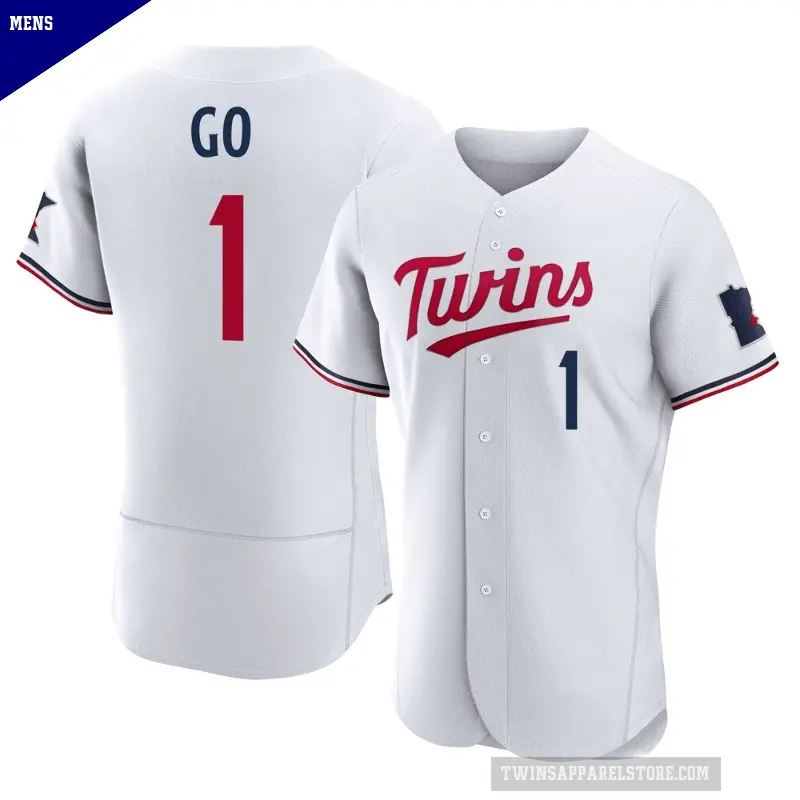 Men's No.1 Woo-Suk Go Minnesota Twins White Authentic Home Jersey