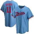 Men's No.11 Mickey Gasper Minnesota Twins Light Blue Replica Alternate Jersey