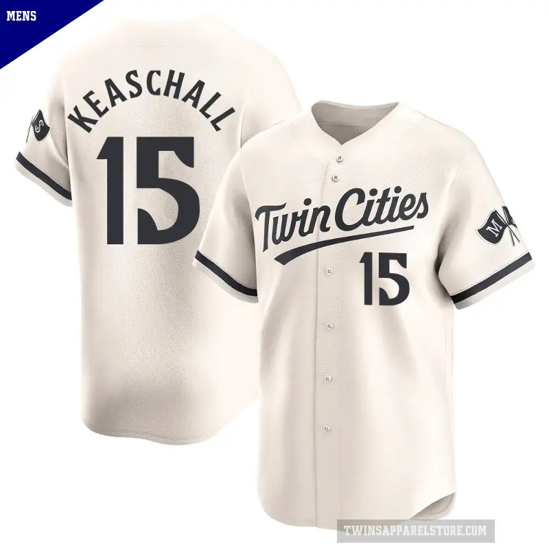 Men's No.15 Luke Keaschall Minnesota Twins Cream Limited Alternate Jersey