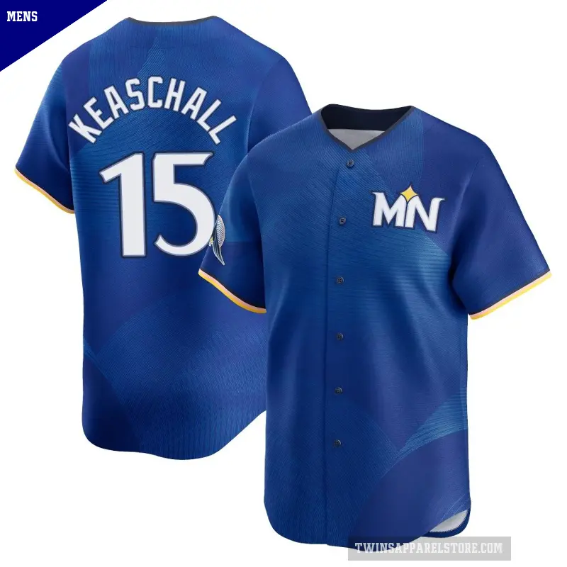 Men's No.15 Luke Keaschall Minnesota Twins Royal Limited 2024 City Connect Jersey