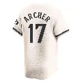 Men's No.17 Chris Archer Minnesota Twins Cream Limited Alternate Jersey
