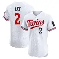 Men's No.2 Brooks Lee Minnesota Twins White Elite Home Jersey