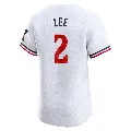 Men's No.2 Brooks Lee Minnesota Twins White Elite Home Jersey