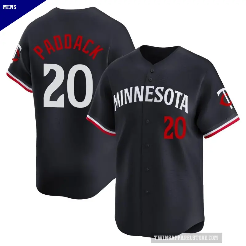 Men's No.20 Chris Paddack Minnesota Twins Navy Limited Alternate Jersey