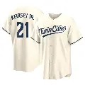 Men's No.21 DaShawn Keirsey Jr. Minnesota Twins Cream Replica Alternate Jersey
