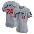 Men's No.24 Simeon Woods Richardson Minnesota Twins Gray Elite Road Jersey