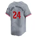 Men's No.24 Simeon Woods Richardson Minnesota Twins Gray Limited Road Jersey