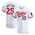 Men's No.25 Byron Buxton Minnesota Twins White Elite Home Jersey