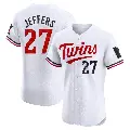 Men's No.27 Ryan Jeffers Minnesota Twins White Elite Home Jersey