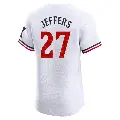 Men's No.27 Ryan Jeffers Minnesota Twins White Elite Home Jersey