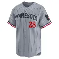 Men's No.28 Bert Blyleven Minnesota Twins Gray Limited Road Jersey