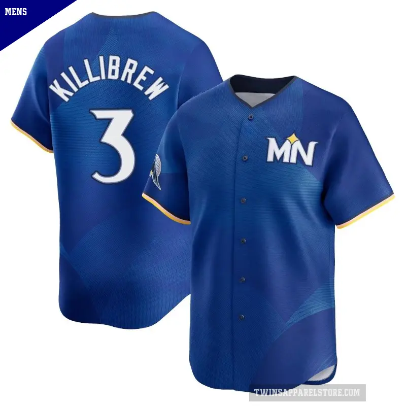 Men's No.3 Harmon Killibrew Minnesota Twins Royal Limited 2024 City Connect Jersey