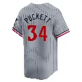 Men's No.34 Kirby Puckett Minnesota Twins Gray Limited Road Jersey