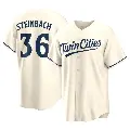 Men's No.36 Terry Steinbach Minnesota Twins Cream Replica Alternate Jersey