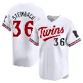 Men's No.36 Terry Steinbach Minnesota Twins White Limited Home Jersey