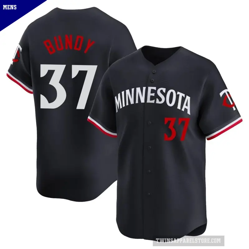 Men's No.37 Dylan Bundy Minnesota Twins Navy Limited Alternate Jersey