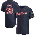 Men's No.38 Ernie Yake Minnesota Twins Navy Authentic Alternate 60th Season Jersey