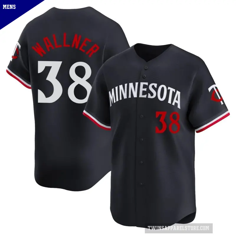 Men's No.38 Matt Wallner Minnesota Twins Navy Limited Alternate Jersey