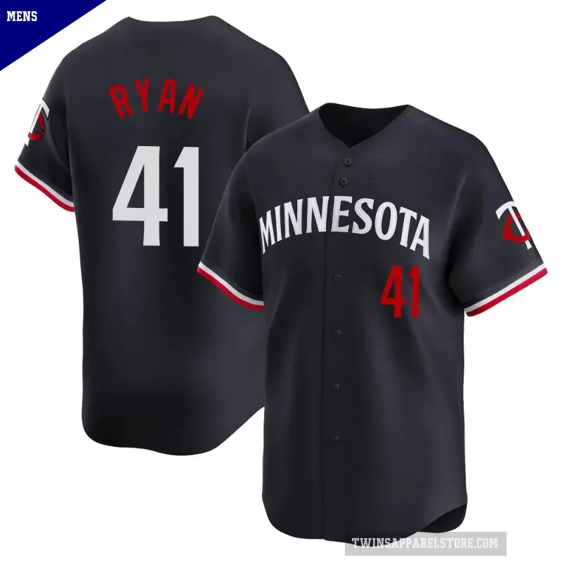 Men's No.41 Joe Ryan Minnesota Twins Navy Limited Alternate Jersey