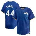 Men's No.44 Cole Sands Minnesota Twins Royal Limited 2024 City Connect Jersey