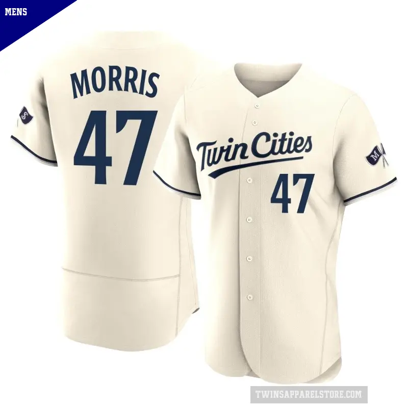 Men's No.47 Jack Morris Minnesota Twins Cream Authentic Alternate 2023 Jersey