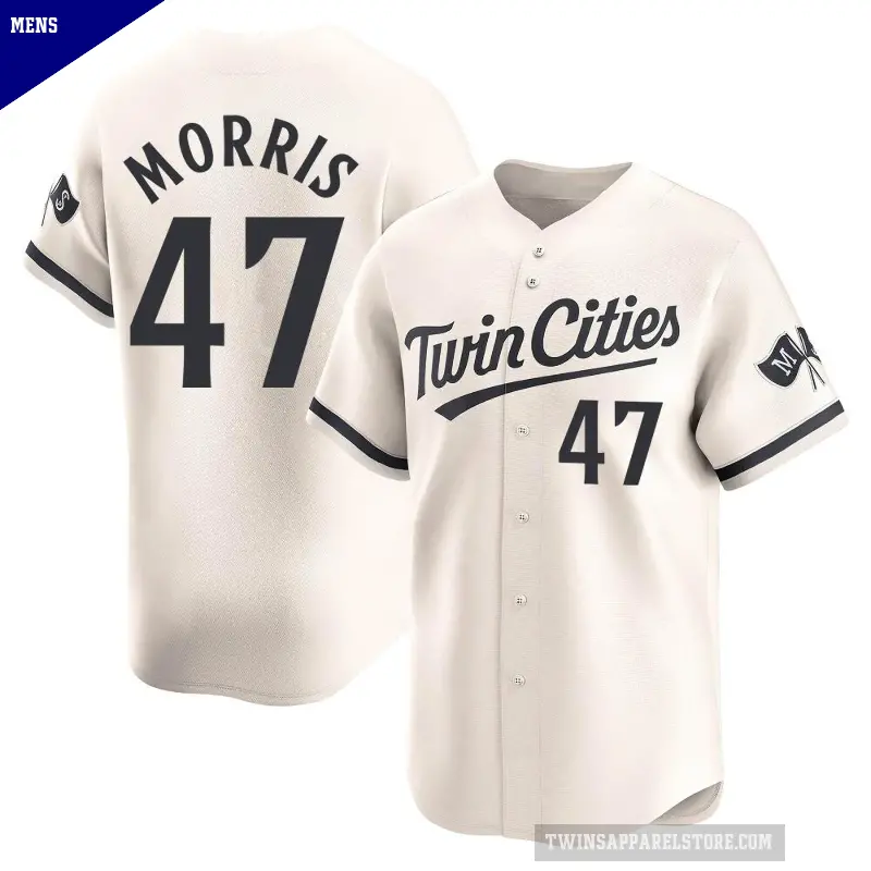 Men's No.47 Jack Morris Minnesota Twins Cream Limited Alternate Jersey