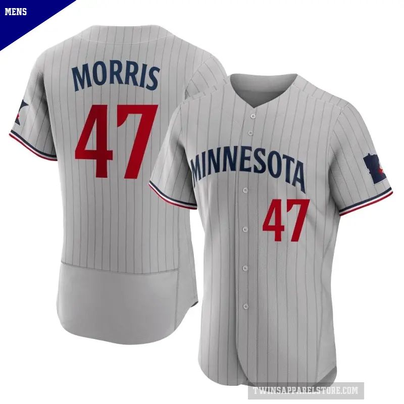 Men's No.47 Jack Morris Minnesota Twins Gray Authentic Road Jersey
