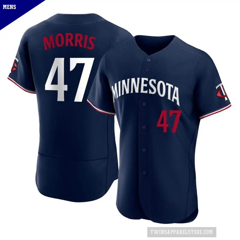 Men's No.47 Jack Morris Minnesota Twins Navy Authentic Alternate Jersey