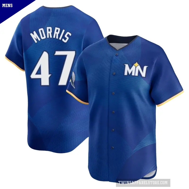 Men's No.47 Jack Morris Minnesota Twins Royal Limited 2024 City Connect Jersey