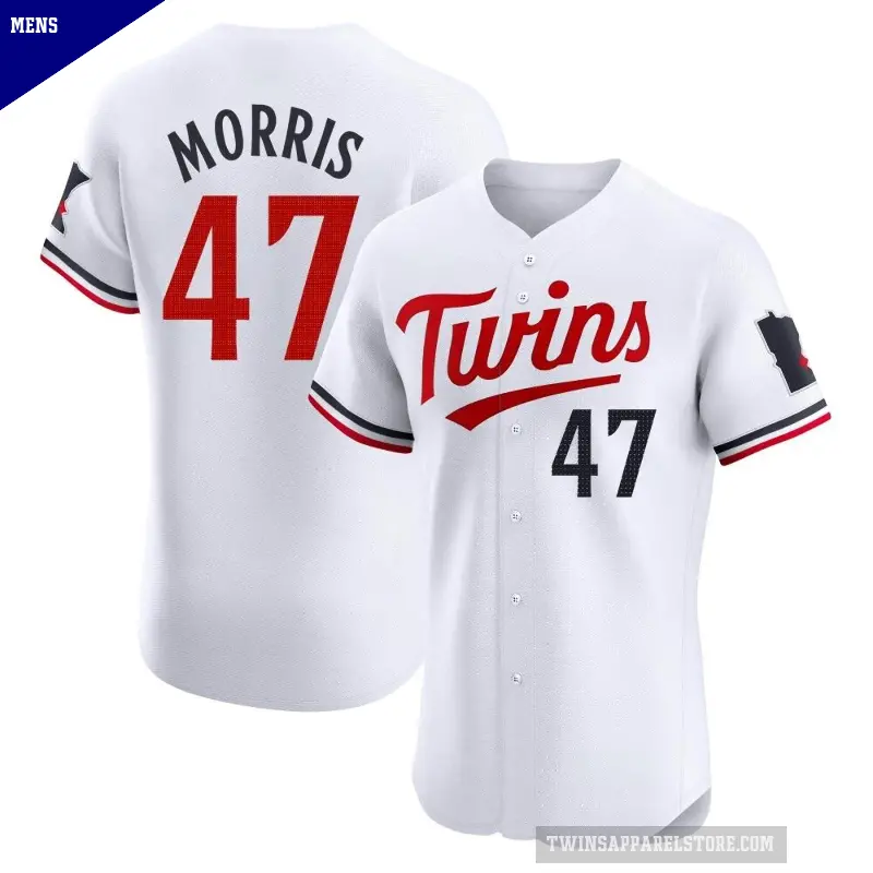 Men's No.47 Jack Morris Minnesota Twins White Elite Home Jersey