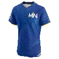 Men's No.54 Danny Coulombe Minnesota Twins Royal Elite 2024 City Connect Jersey