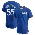 Men's No.55 Kody Funderburk Minnesota Twins Royal Elite 2024 City Connect Jersey