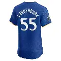 Men's No.55 Kody Funderburk Minnesota Twins Royal Elite 2024 City Connect Jersey