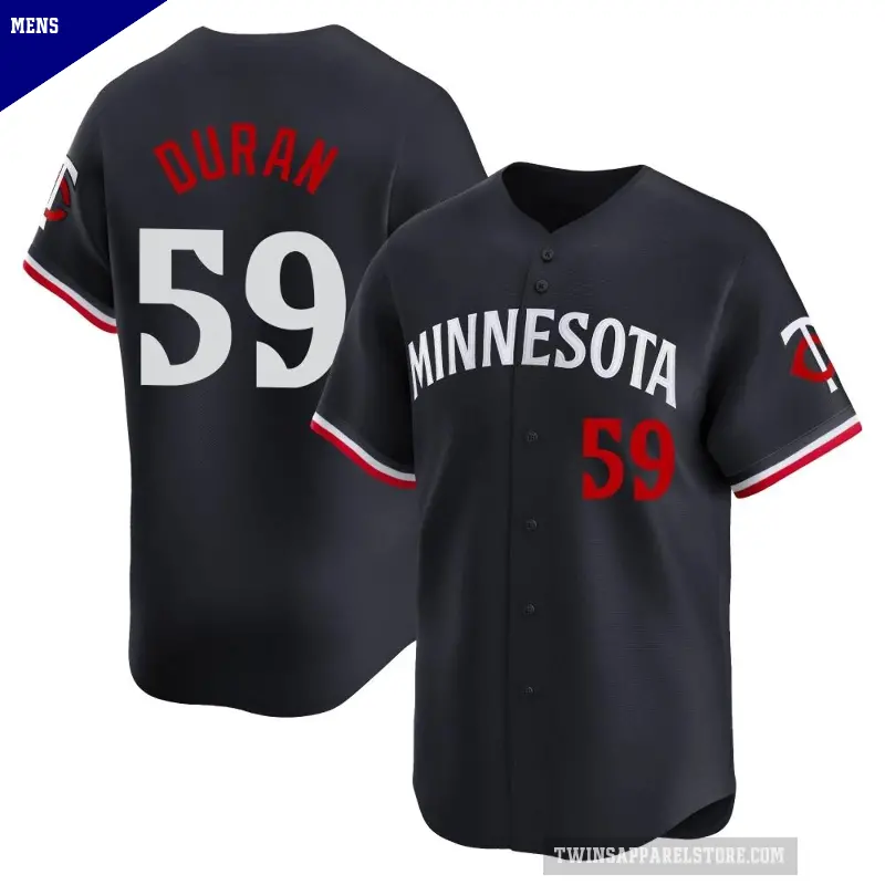 Men's No.59 Jhoan Duran Minnesota Twins Navy Limited Alternate Jersey