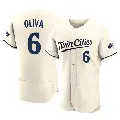 Men's No.6 Tony Oliva Minnesota Twins Cream Authentic Alternate 2023 Jersey