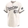 Men's No.61 Cody Stashak Minnesota Twins Cream Limited Alternate Jersey