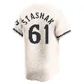 Men's No.61 Cody Stashak Minnesota Twins Cream Limited Alternate Jersey