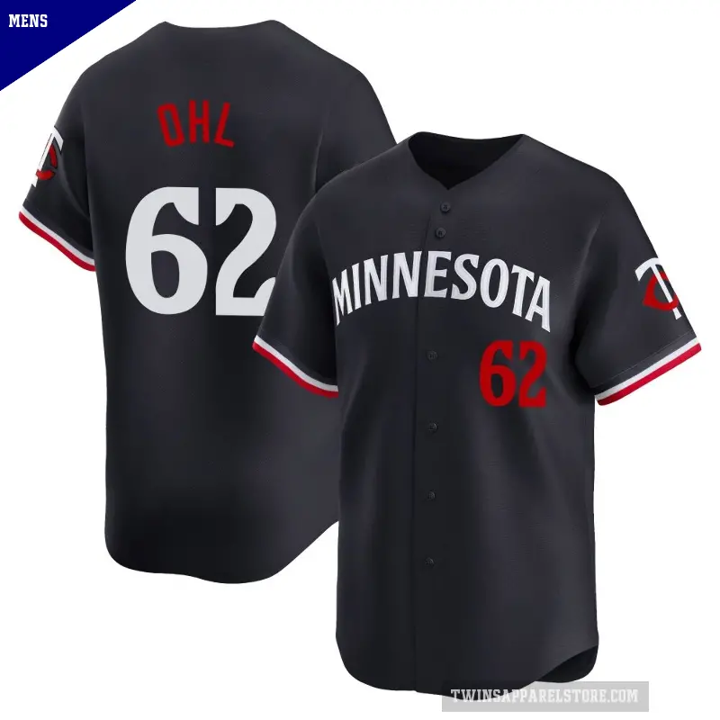 Men's No.62 Pierson Ohl Minnesota Twins Navy Limited Alternate Jersey