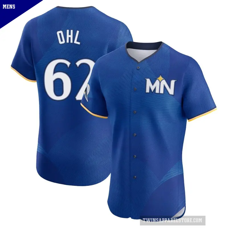 Men's No.62 Pierson Ohl Minnesota Twins Royal Elite 2024 City Connect Jersey