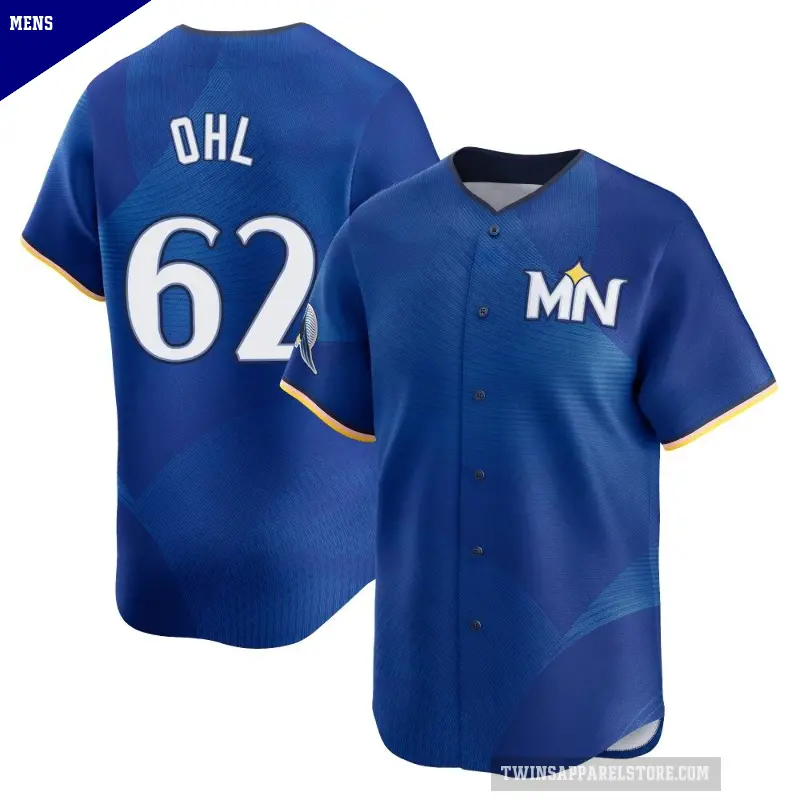 Men's No.62 Pierson Ohl Minnesota Twins Royal Limited 2024 City Connect Jersey