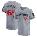 Men's No.68 Randy Dobnak Minnesota Twins Gray Elite Road Jersey