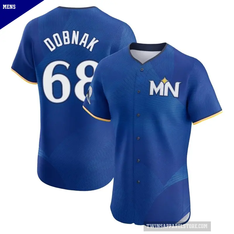 Men's No.68 Randy Dobnak Minnesota Twins Royal Elite 2024 City Connect Jersey