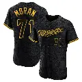 Men's No.71 Jovani Moran Minnesota Twins Black Authentic Snake Skin City Jersey