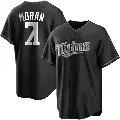 Men's No.71 Jovani Moran Minnesota Twins Black/White Replica Jersey