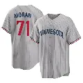 Men's No.71 Jovani Moran Minnesota Twins Gray Replica Road Jersey