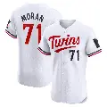 Men's No.71 Jovani Moran Minnesota Twins White Elite Home Jersey
