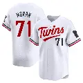 Men's No.71 Jovani Moran Minnesota Twins White Limited Home Jersey